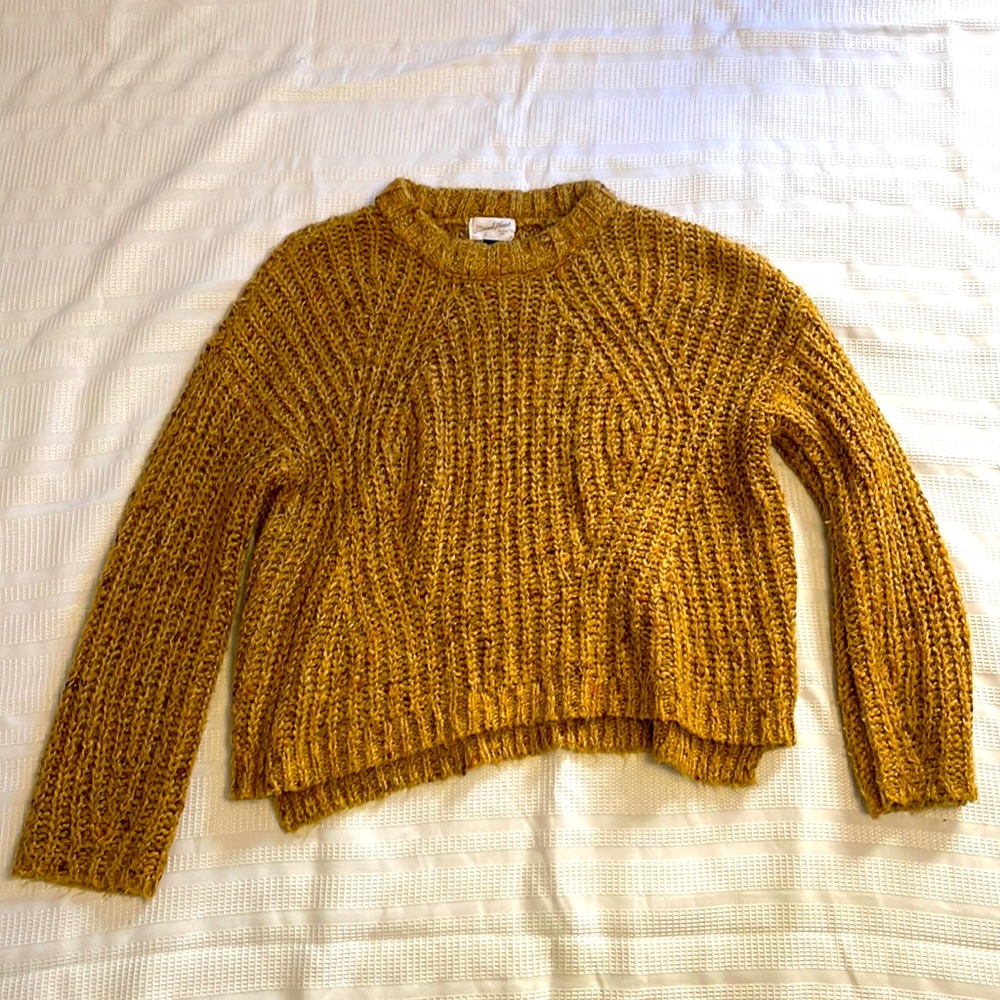 Gold chunky sweater